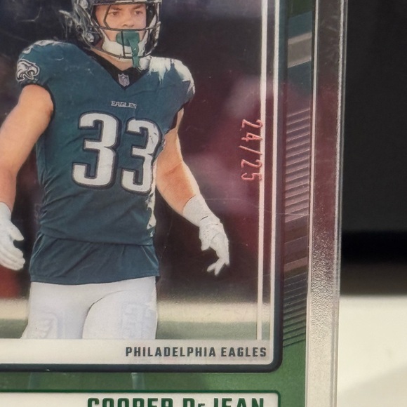 2024 Panini Clearly Donruss Cooper Dejean Rated Rookie Card 24/25 Mint condition - Picture 2 of 3